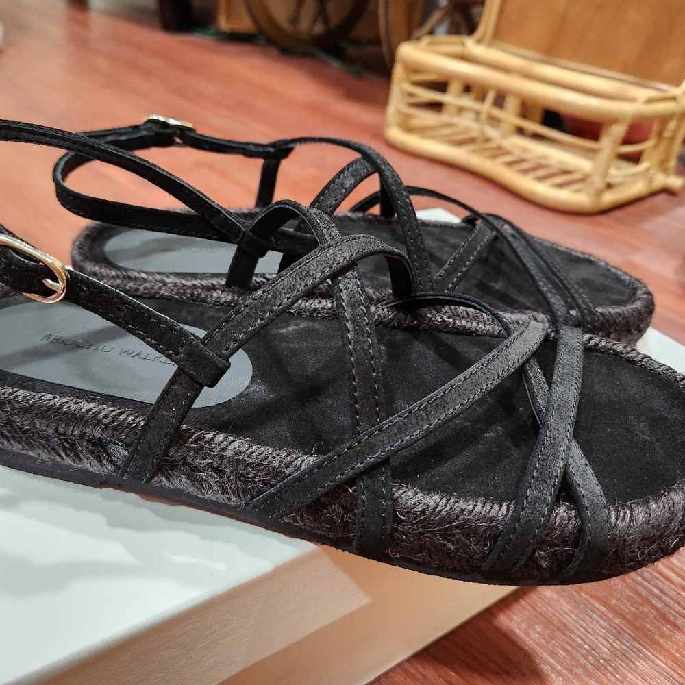Brochu Walker NWT Dawson Espadrilles Black - Picture 3 of 5